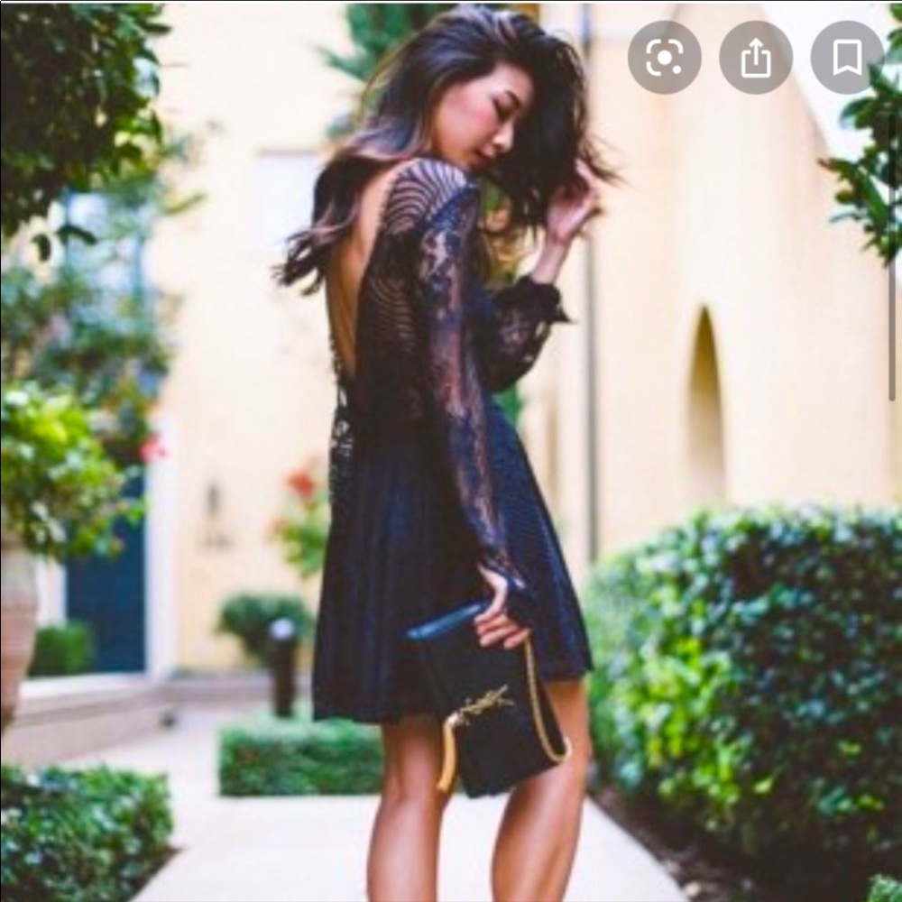 For Love & Lemons Long Sleeve Lolo Mini Dress - Picture 2 of 6